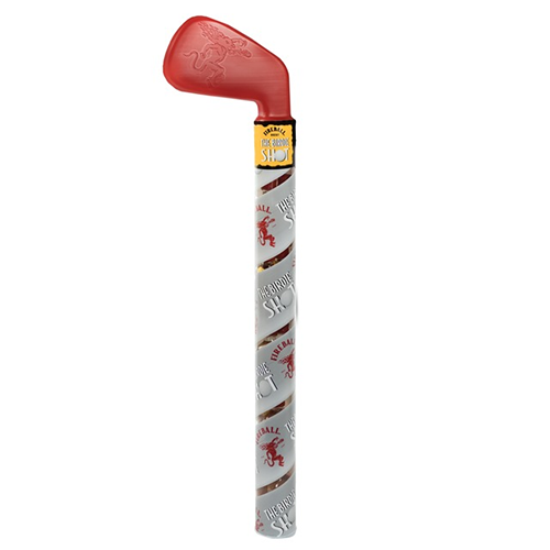 Fireball golf club with mini bottles inside