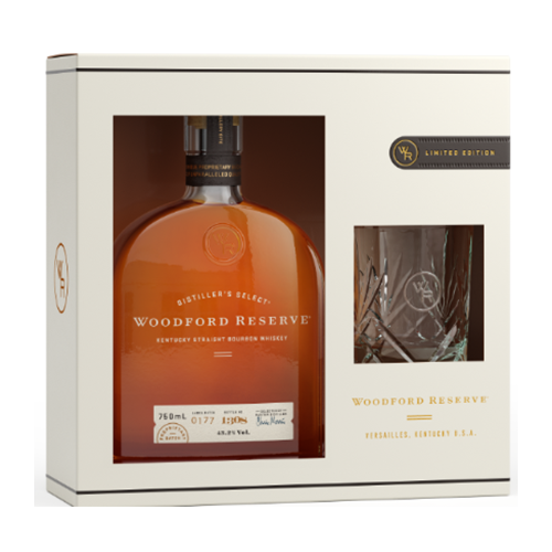 Woodford Reserve gift set with glass
