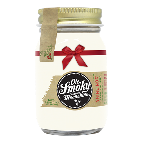 Ole Smokey Tennessee Shine Nog Cream Liqueur in 50mL jar