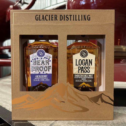 Bearproof and Logan Pass specialty spirit gift pack.