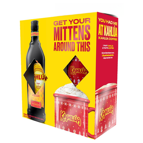 Kahlua gift box with holiday mug