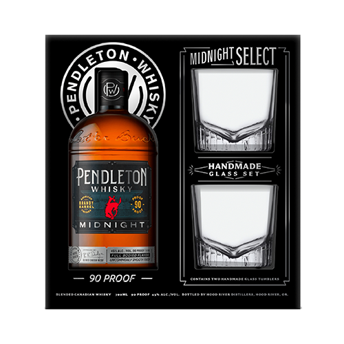 Pendleton Midnight VAP set with two glasses