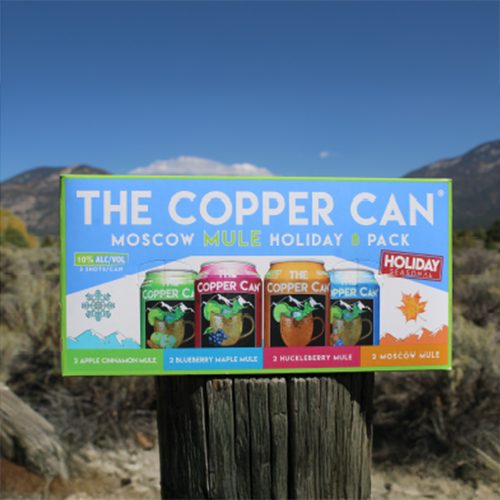 Copper Can holiday Moscow mule 8-pack with assorted flavors