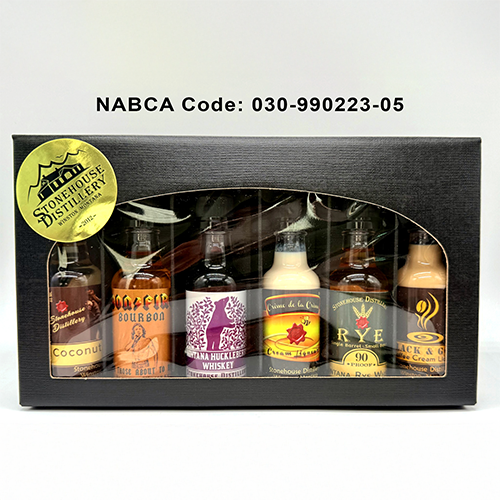 Stonehouse Distillery gift box with variety of whisky, rum  and liqueur