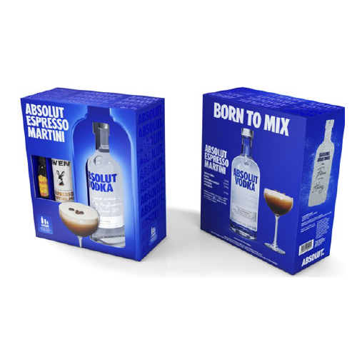 Kahlua and Absolut Vodka espresso martini gift box