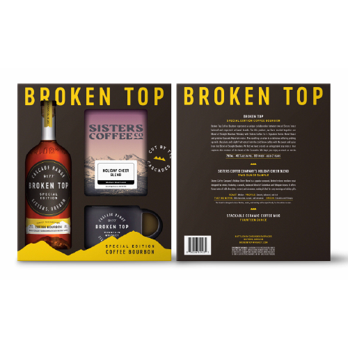 Broken Top Coffee Flavored Bourbon gift set with mug