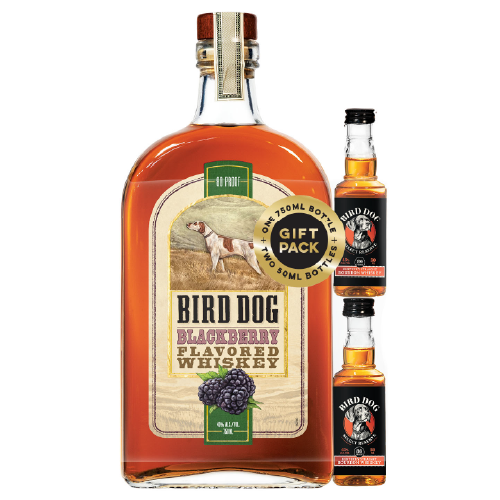 Bird Dog Blackberry Flavored Whiskey bottle.