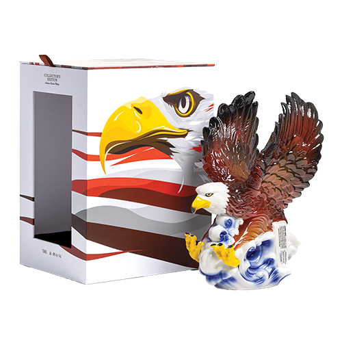 Collector's Edition American Eagle Whisky in novelty eagle-shaped decanter