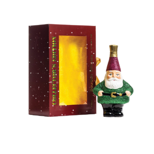 Holiday Box with Bourbon in Bottle shaped like Santa Claus