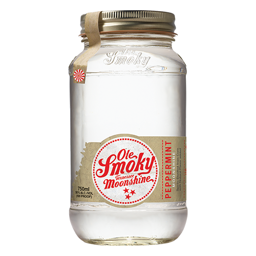 Ole Smokey Tennessee Peppermint Moonshine in 750ml jar